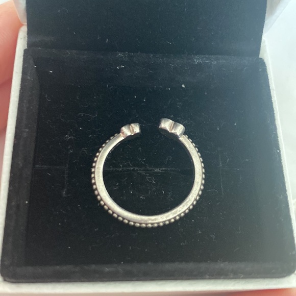 Pandora two hearted ring size 50 or 5 - Picture 3 of 3